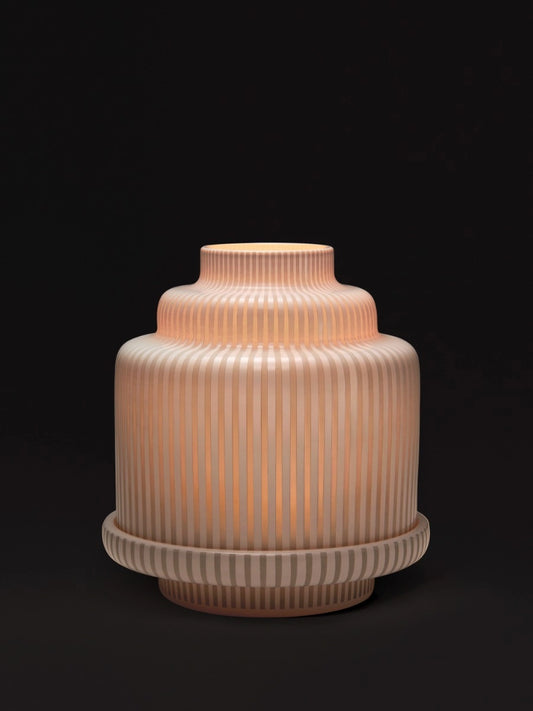 White Pyramid candle holder For classic candles 370G