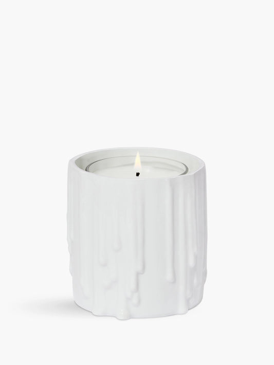 White Melted Wax Candle Holder For classic candles 500G