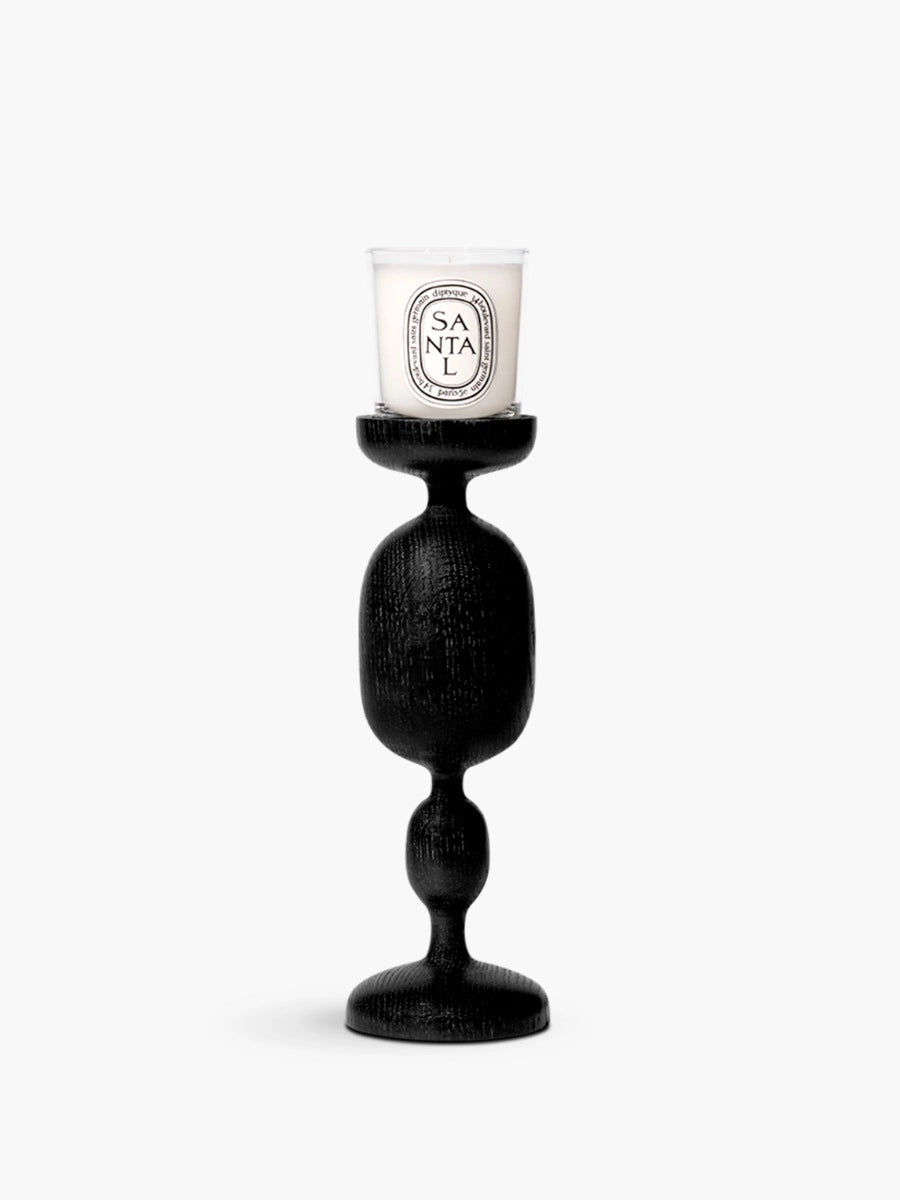 Black Baluster Candle Holder For small candles 250G